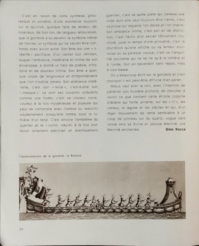 LA GONDOLA di Gino Rocca 1936 Direzione Generale Turismo - …