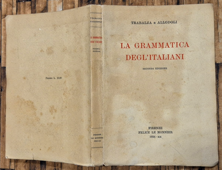 LA GRAMMATICA DEGLI ITALIANI di Trabalza e Allodoli 1934 Le … | Immagine Gallery 3