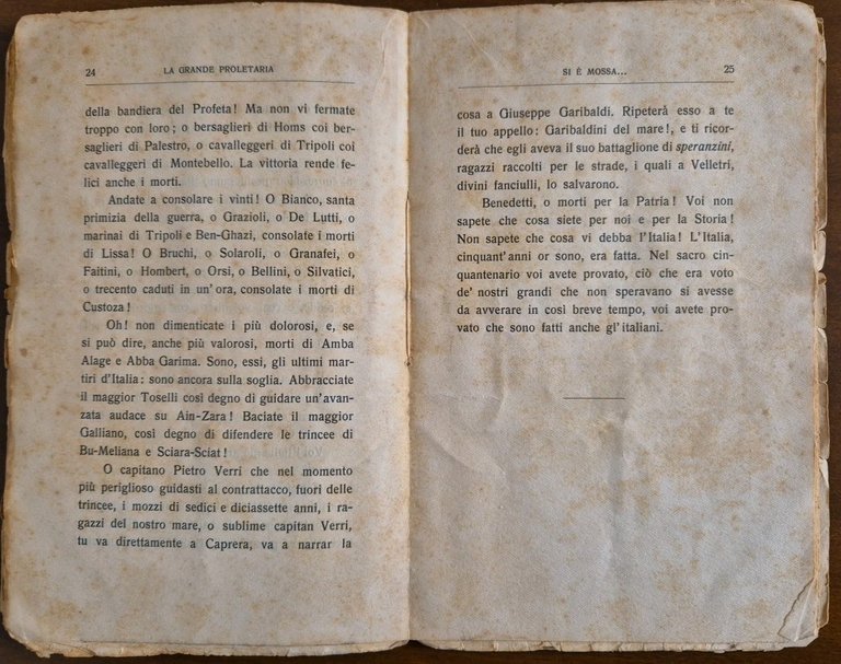 LA GRANDE PROLETARIA SI È MOSSA di Giovanni Pascoli 1911 …