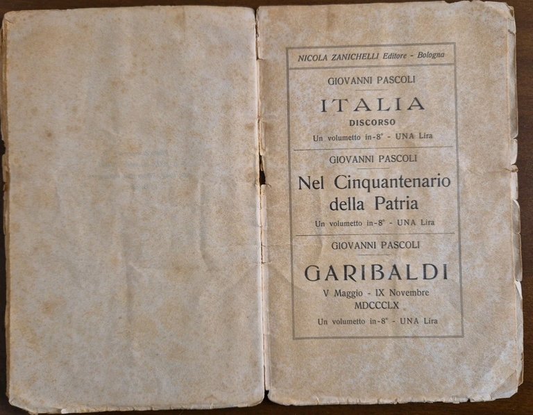 LA GRANDE PROLETARIA SI È MOSSA di Giovanni Pascoli 1911 …