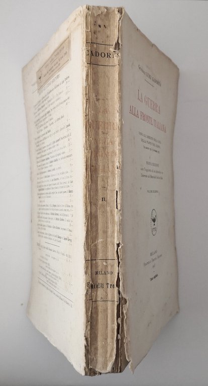 LA GUERRA ALLA FRONTE ITALIANA di Luigi Cadorna 2 volumi …