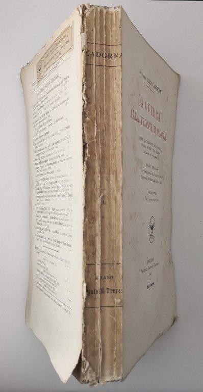 LA GUERRA ALLA FRONTE ITALIANA di Luigi Cadorna 2 volumi …