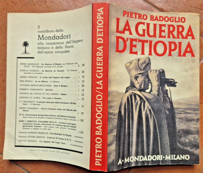 LA GUERRA D’ETIOPIA di Pietro Badoglio Ristampa Anastatica Mondadori 1985 …