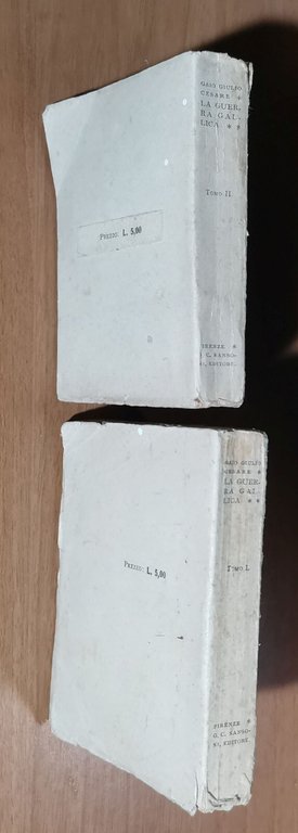 LA GUERRA GALLICA di Gaio Giulio Cesare 2 volumi 1934 …