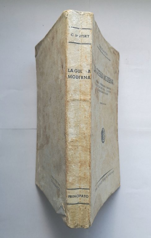 LA GUERRA MODERNA di Carlo de Rysky 1942 Principato libro …