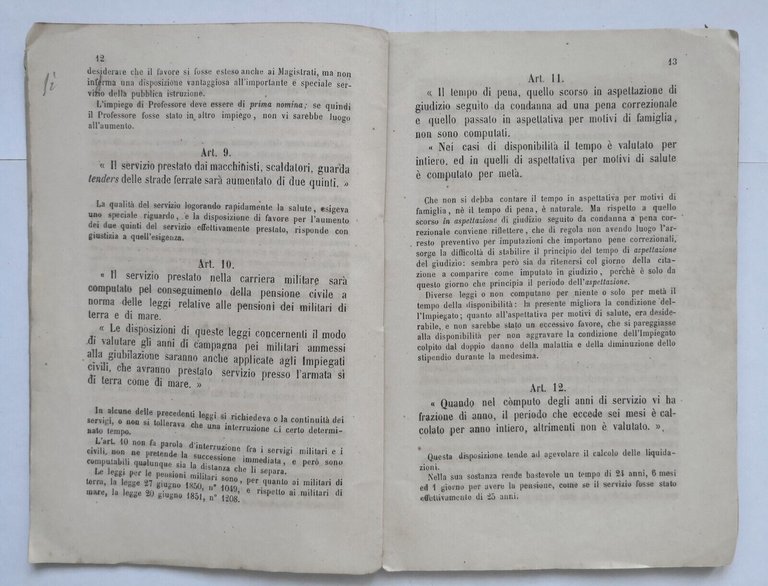 LA LEGGE DELLE PENSIONI PER GLI IMPIEGATI CIVILI DEL REGNO …