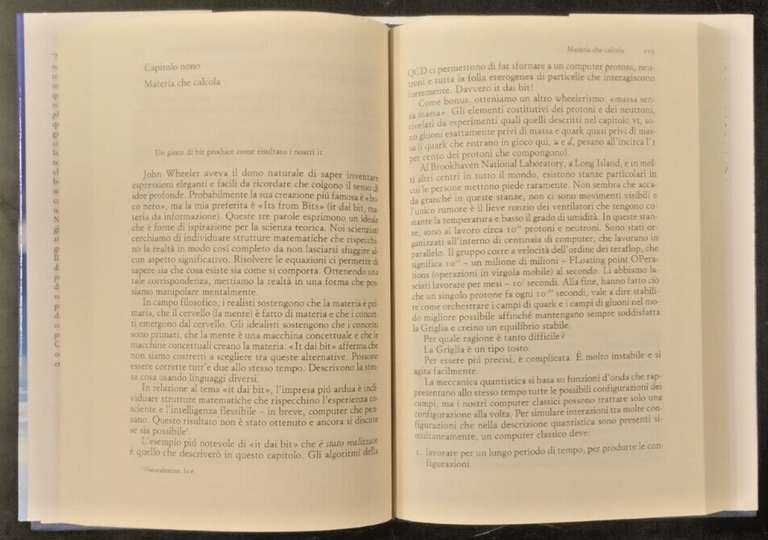 LA LEGGEREZZA DELL'ESSERE di Franz Wilczek 2009 Mondadori Libro massa …