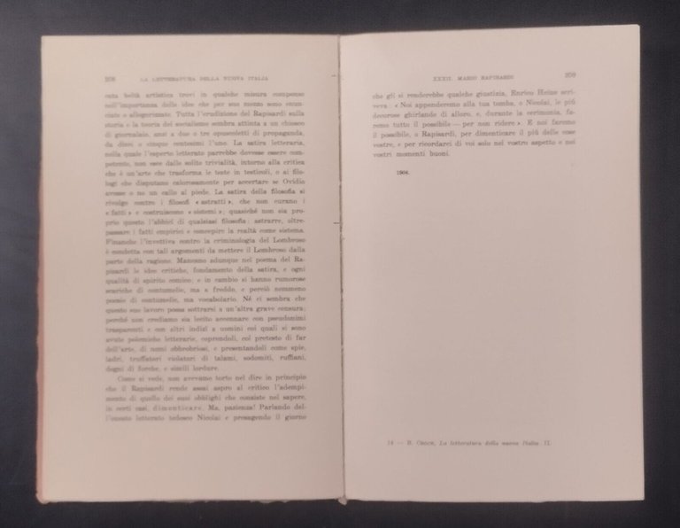 LA LETTERATURA DELLA NUOVA ITALIA di Benedetto Croce 2 Volumi …
