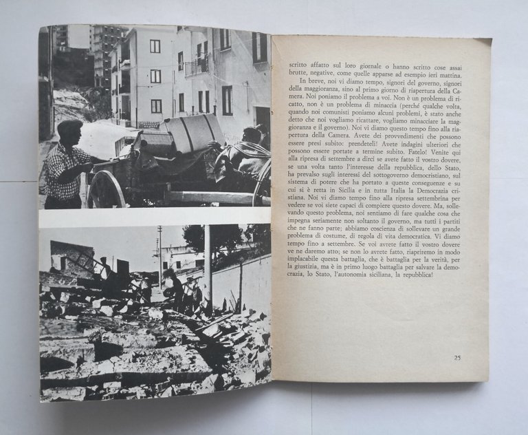 LA LEZIONE DI AGRIGENTO di Mario Alicata 1966 Editori Riuniti …