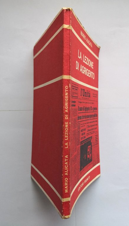 LA LEZIONE DI AGRIGENTO di Mario Alicata 1966 Editori Riuniti …