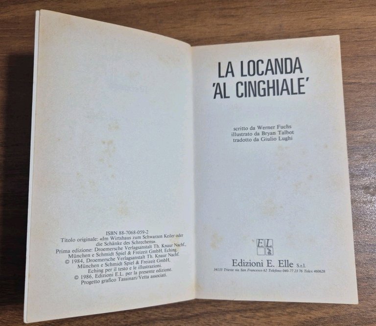 LA LOCANDA AL CINGHIALE di Werner Fuchs 1986 E Elle …