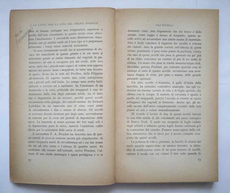 LA LOTTA PER LA VITA NEL REGNO ANIMALE di Raymond …