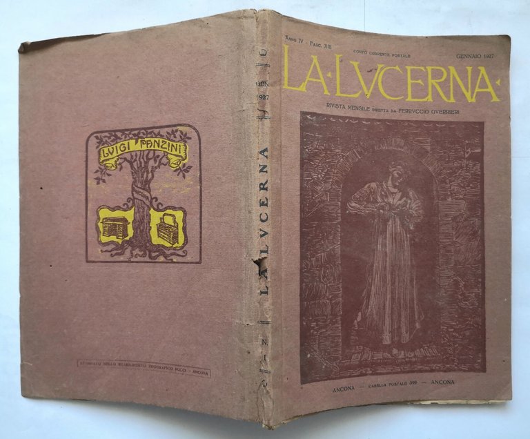 LA LUCERNA anno IV fascicolo XIII 1927 Luigi Panzini rivista …