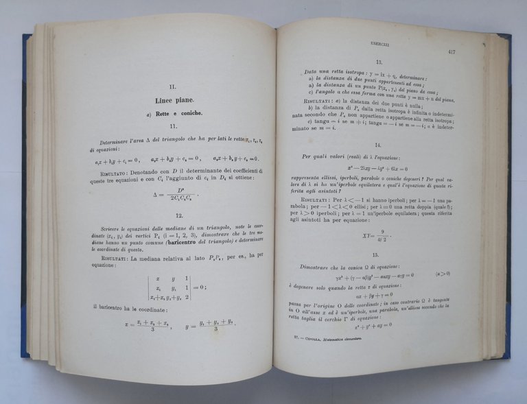 LA MATEMATICA ELEMENTARE di Michele Cipolla Libro Luigi Macri anni …