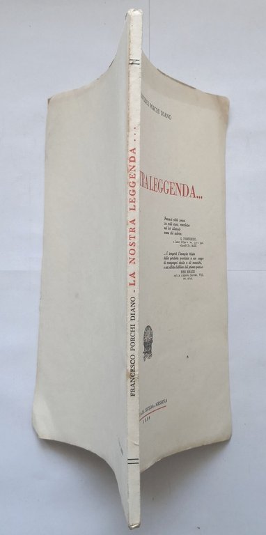 LA NOSTRA LEGGENDA di Francesco Porchi Diano 1956 Grafiche La …