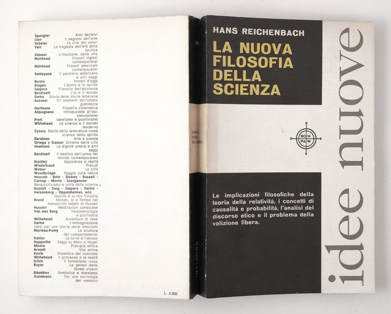 LA NUOVA FILOSOFIA DELLA SCIENZA di Hans Reichenbach 1968 Bompiani …