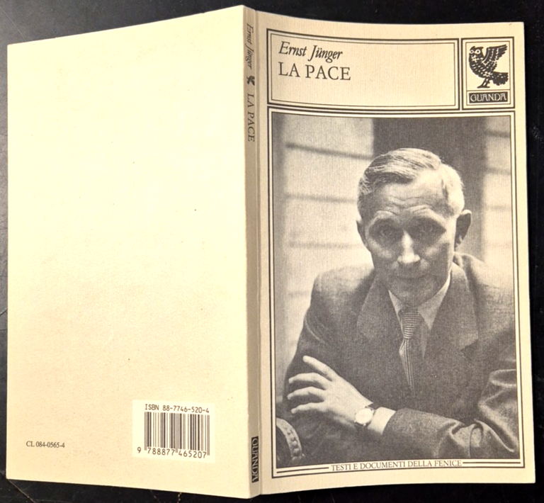 LA PACE di Ernst Junger 1993 Guanda Libro testi documenti …