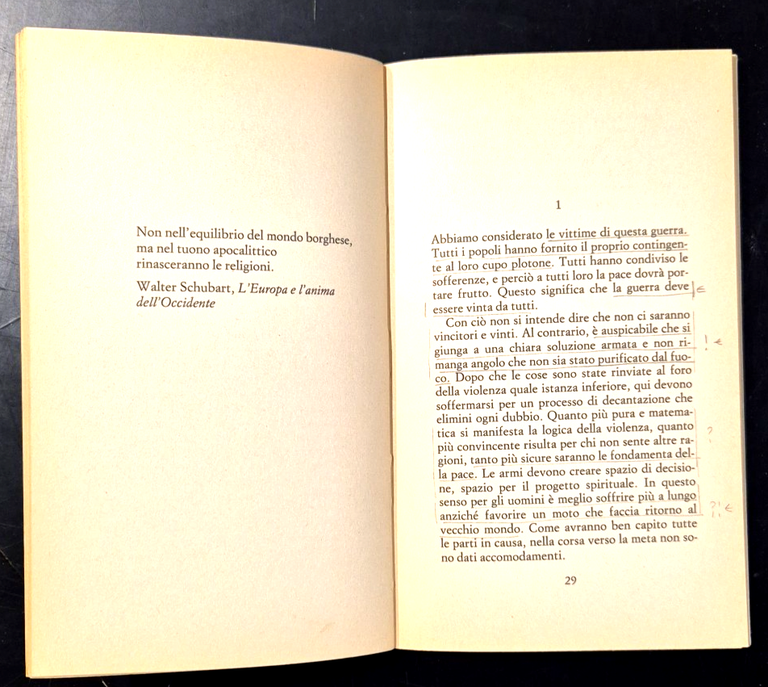 LA PACE di Ernst Junger 1993 Guanda Libro testi documenti …