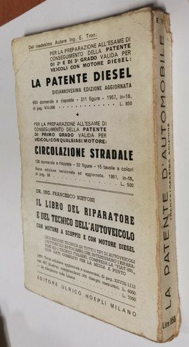 LA PATENTE D'AUTOMOBILE 2° e 3° grado di Ernesto Tron …