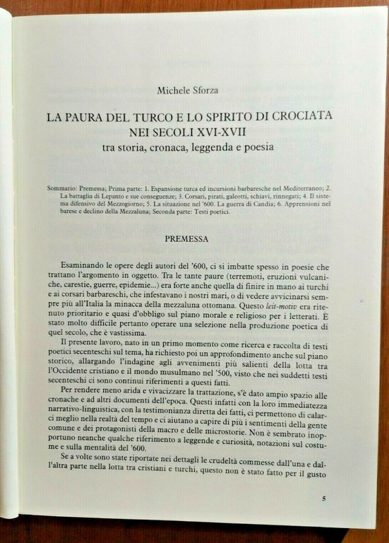 LA PAURA DEL TURCO LO SPIRITO DI CROCIATA di Michele …