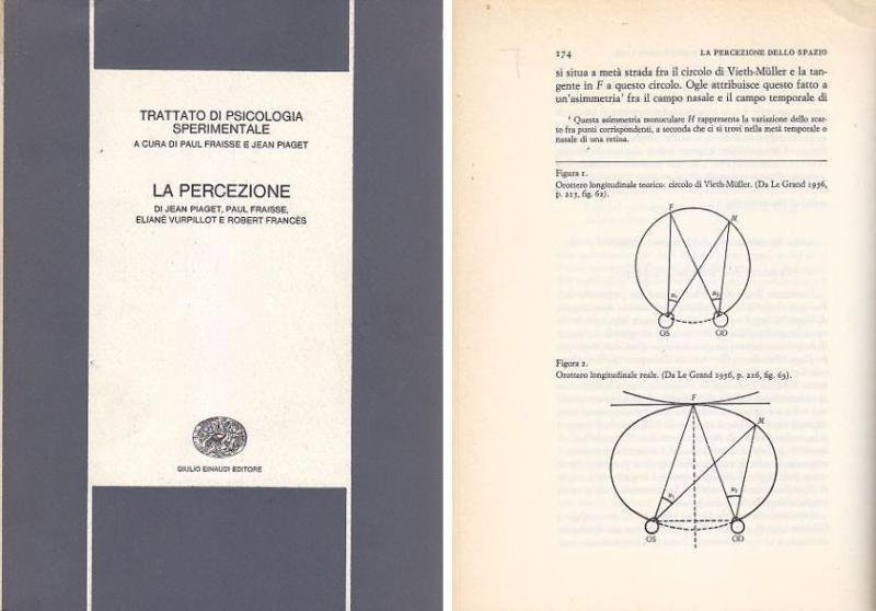 LA PERCEZIONE di Piaget Fraisse Vurpillot trattato psicologia sperimentale libro