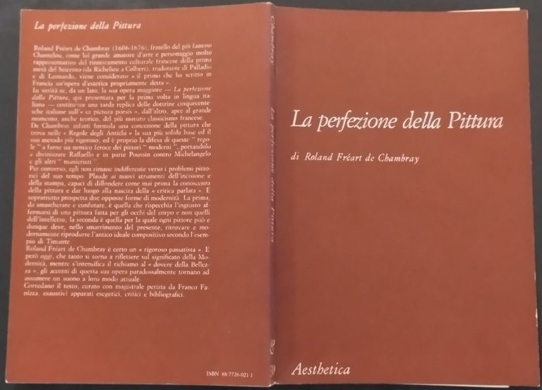 LA PERFEZIONE DELLA PITTURA di Roland Freart de Chambray 1990 …
