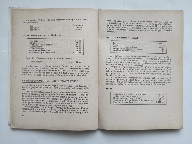 LA PRATIQUE DU DEVELOPPEMENT di Cuisinier amelioration des negatifs Montel …