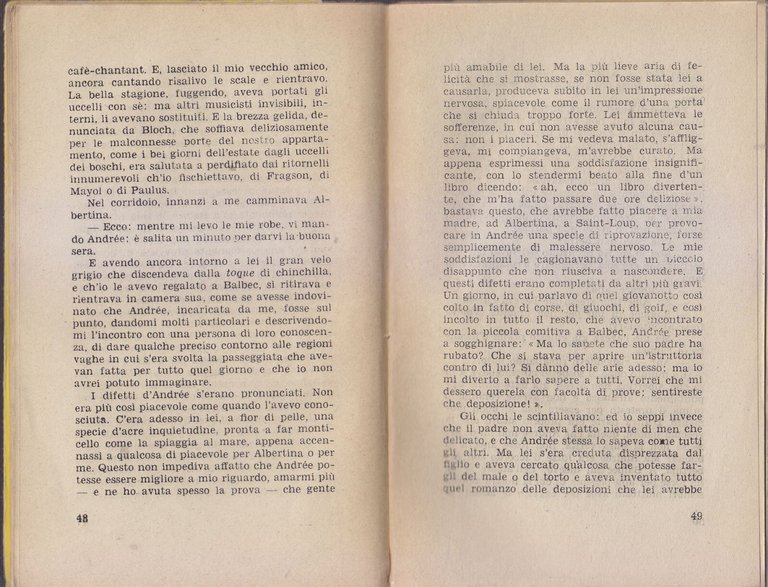 LA PRECAUZIONE INUTILE di Marcel Proust Romanzo 1944 Jandi editori …