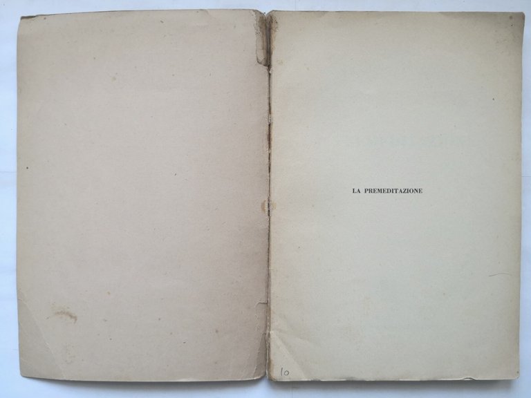 LA PREMEDITAZIONE di Enrico Contieri 1952 Eugenio Jovene Libro Diritto …