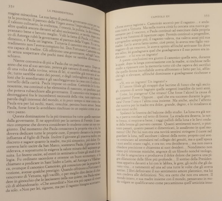 LA PRESIDENTESSA di Clarin 1989 Einaudi Libro i millenni