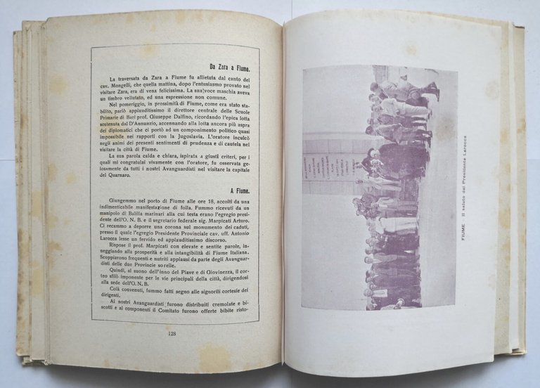 LA PRIMA CROCIERA ADRIATICA DEGLI AVANGUARDISTI TERRA BARI 1928 Trizio …
