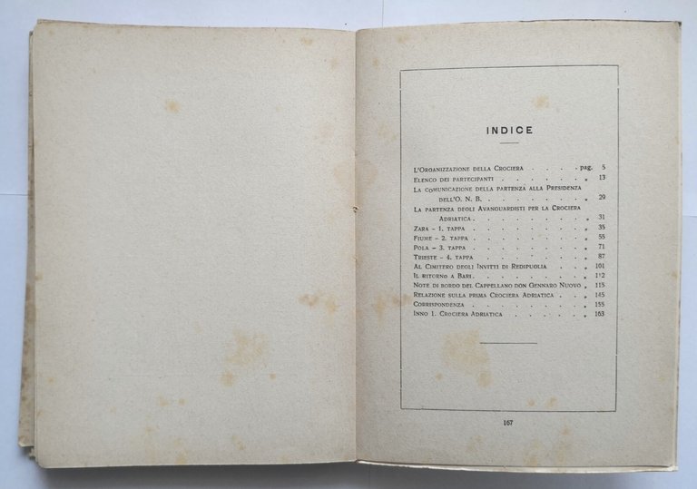LA PRIMA CROCIERA ADRIATICA DEGLI AVANGUARDISTI TERRA BARI 1928 Trizio …