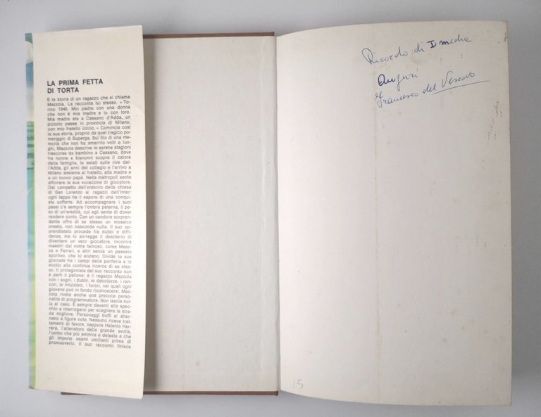 LA PRIMA FETTA DI TORTA di Sandro Mazzola 1977 Rizzoli …
