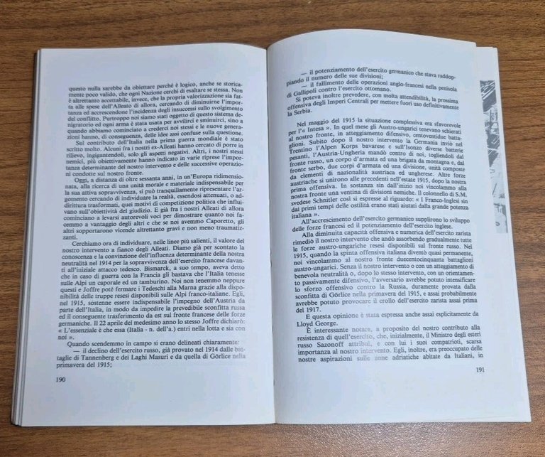 LA PRIMA GUERRA MONDIALE di Tommaso Argiolas 1984 Ciarrapico Libro …