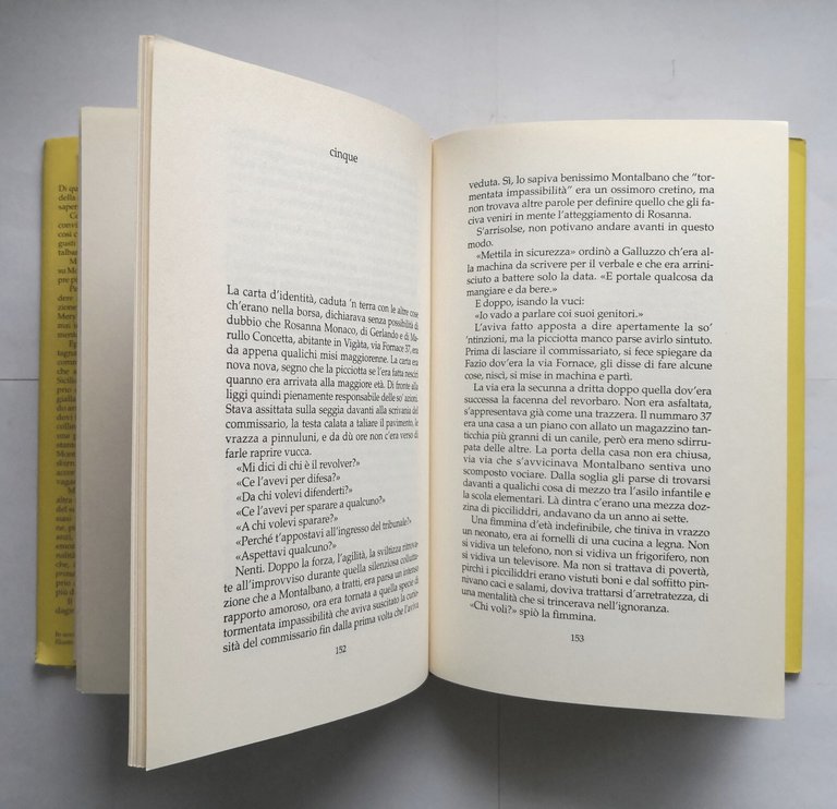 LA PRIMA INDAGINE DI MONTALBANO Andrea Camilleri 2004 Mondadori Libro …