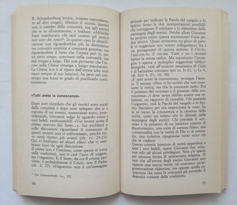 LA PRIMA LETTERA DI GIOVANNI di Bruno Maggioni 1984 Cittadella …