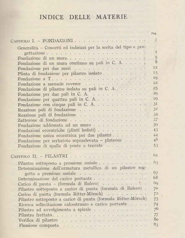 LA PROGETTAZIONE DI COSTRUZIONI IN CEMENTO ARMATO Arosio 1952 Hoepli …