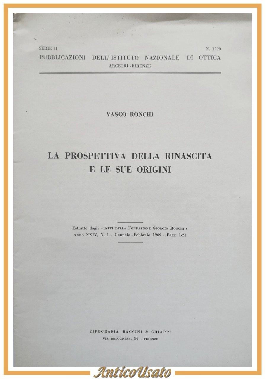 LA PROSPETTIVA DELLA RINASCITA E LE SUE ORIGINI di Vasco …