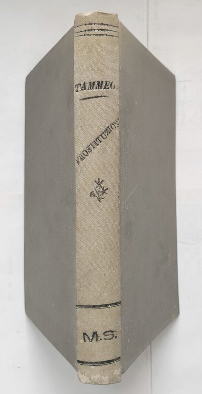 LA PROSTITUZIONE saggio di statistica morale di Tammeo 1890 Roux …
