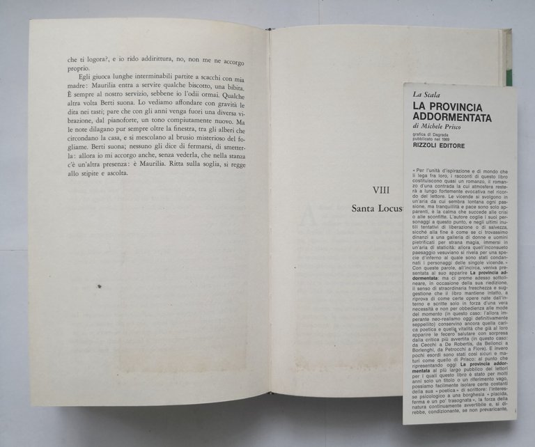 LA PROVINCIA ADDORMENTATA di Michele Prisco 1969 Rizzoli Libro I …