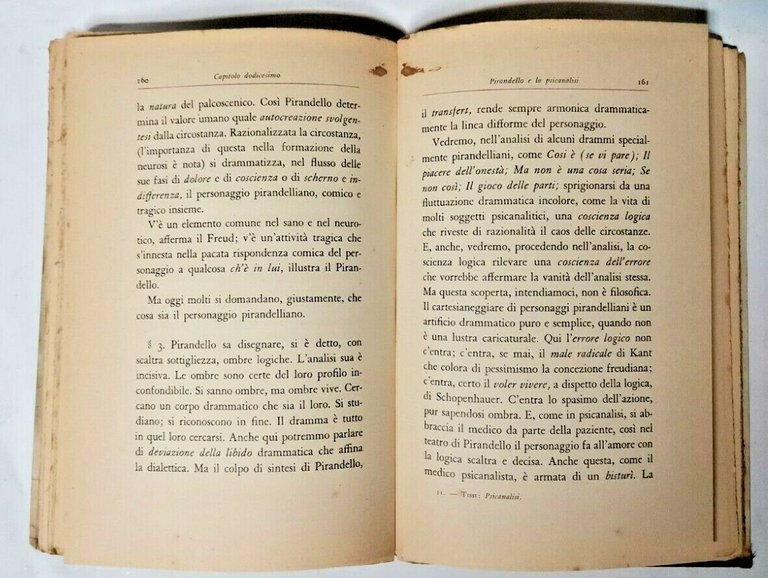 LA PSICANALISI scienza dell’io di Silvio Tissi 1929 Hoepli libro …