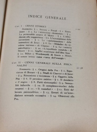 LA PSICANALISI scienza dell’io di Silvio Tissi 1929 Hoepli libro …