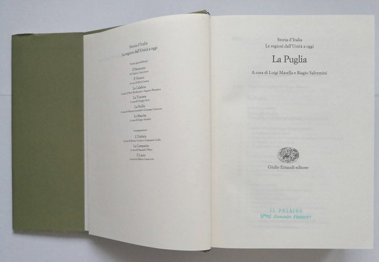 LA PUGLIA a cura di Luigi Masella e Biagio Salvemini …