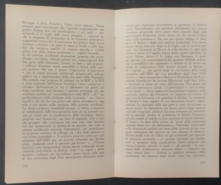 LA QUESTIONE TEDESCA di Sergio Segre 1961 Editori Riuniti Libro …