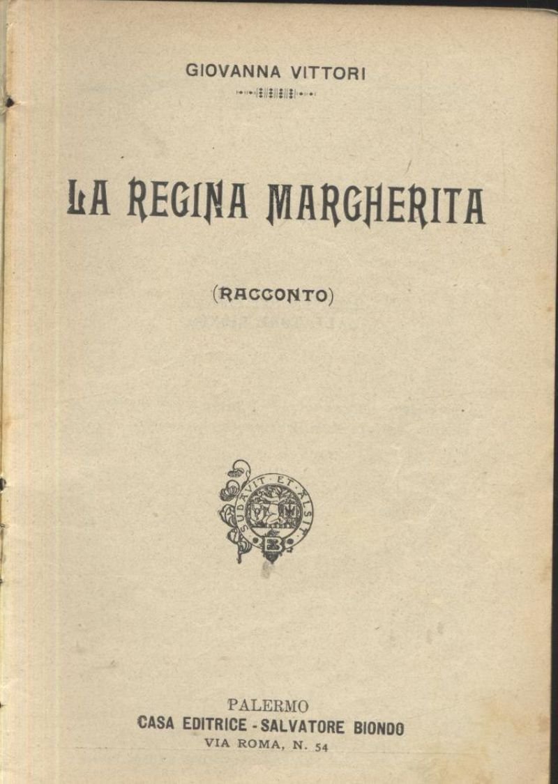 LA REGINA MARGHERITA di Giovanna Vittori 1902 bibliotechina aurea Libro …