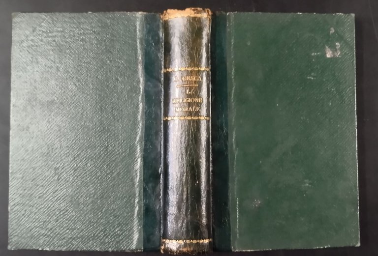 LA RELIGIONE MORALE DELL'UMANITÀ di Giovanni Cesca 1902 Zanichelli Libro