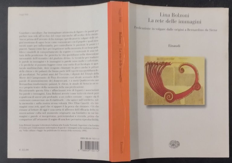LA RETE DELLE IMMAGINI di Lina Bolzoni 2002 Einaudi Libro …