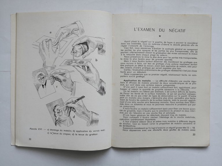 LA RETOUCHE DES NEGATIFS di Roumanes 1952 Paul Montel libro …