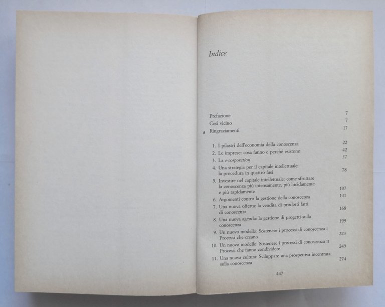 LA RICCHEZZA DEL SAPERE di Thomas Stewart 2002 Ponte alle …