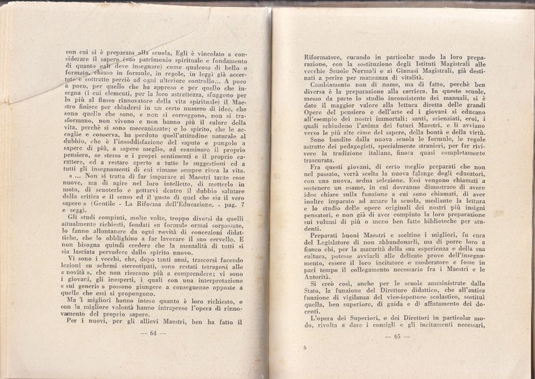LA RIFORMA GENTILE DELLA SCUOLA PRIMARIA di Silvio Pastorini 1931 …